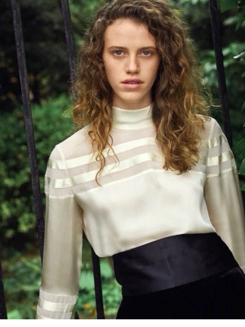 Massimo Dutti Elegant Cream Women's Top